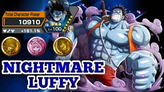 NIGHTMARE LUFFY [ LV. 100 ] GAMEPLAY ON SS LEAGUE | ONE PIECE BOUNTY RUSH | OPBR