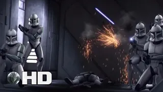 Green Company vs. Droids -  STAR WARS THE CLONE WARS (2008) | Movie Clip HD