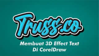 Membuat 3D text Effect DI CorelDraw   | Tipografi CorelDRAW