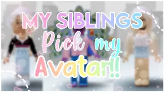 My SIBLINGS Pick MY Avatar!! *BAD 😂💀* Roblox 2021 || Fufu Unicorn