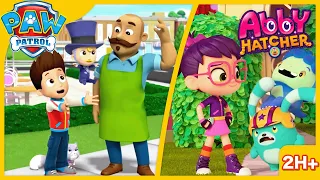 Paw Patrol Rescue Piñata & Abby's Rocket Tap Boots Invention! | Cartoon for Kids | 🌈2H Compilation