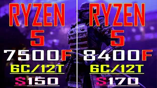 RYZEN 5 7500F vs RYZEN 5 8400F || PC GAMES TEST ||