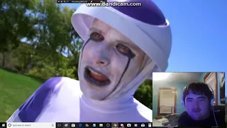 THE FRIEZA SAGA IN 5 MINUTES (DRAGONBALL Z LIVE ACTION) (SWEDED) - Mega64 REACTION