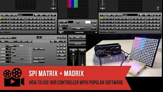 LED pixel mapping in MADRIX using ArtNet and SPI Matrix