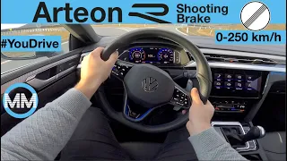 Volkswagen Arteon R Shooting Brake POV Test Drive + Acceleration 0-250 km/h