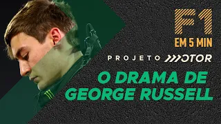 COMO FOI A DRAMÁTICA ESTREIA DE GEORGE RUSSELL PELA MERCEDES NA F1