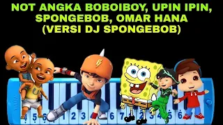 Not Pianika Boboiboy Sori, Omar Hana, Spongebob ( Versi DJ Spongebob)