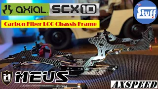 Axial SCX10 Carbon Fiber LCG Chassis (MEUS RACING RC / INJORA) (Belly Dragger part 1)