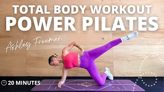 20-MIN POWER PILATES || Total Body Workout (no equipment).. Ashley Freeman