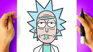 Como DESENHAR o RICK - Como DIBUJAR a RICK - How to DRAW RICK - Rick and Morty