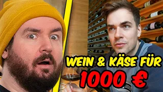 Ich teste Käse und Wein für 1.000€ 😅 💰 I Sturmwaffel REAGIERT