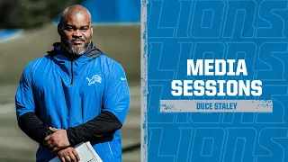 Detroit Lions Media Availability: June 2, 2022 | Duce Staley