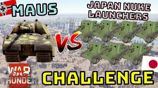 MAUS VS HO-RO - CHALLANGE! - Can Maus Win Against Japan's Mini Nuke Launchers? - WAR THUNDER