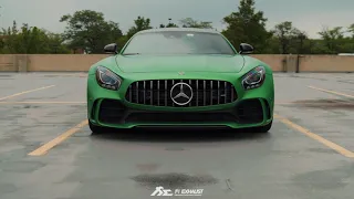 Mercedes-AMG GT R V8 Burbles w/ Fi EXHAUST Catless Downpipes X Black Star Stage 2 ECU Tune