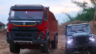 #LHLRC ⁰⁰5 Offroad Expedition - LandRover Defender D90 1/12 RC4WD 1/14 Volvo FMX Dakar Rally