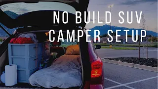 No Build SUV Camper Tour