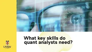 What are the skills required to be a quant analyst?