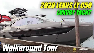 2020 Lexus LY 650 Luxury Yacht - Walkaround Tour - 2020 Miami Boat Show