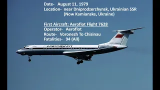 Top Ten Deadliest Crashes of The Tupolev Tu-134