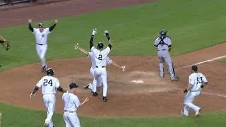 Yanks win in an unusual walk-off