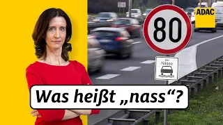 "Bei Nässe": Wann müsst Ihr runter vom Gas? | ADAC | Recht? Logisch!