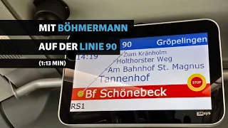 Jan Böhmermann macht die Ansagen auf der BSAG-Linie 90: So denken die Bremer darüber | BSAG