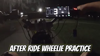 Learning to Wheelie my 72v Razor - Wheel Wednesday After Ride Practice