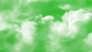 Green Screen Clouds || White Clouds || Green background moving clouds || Chroma key