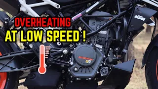Why KTM engines overheat at LOW RPM ? Logic behind it