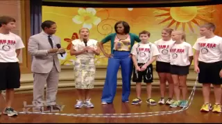 Live with Kelly - Michelle Obama surprises jump rope team!