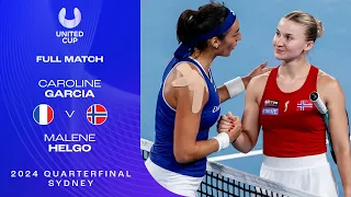 Caroline Garcia v Malene Helgo Full Match | United Cup 2024 Quarterfinal