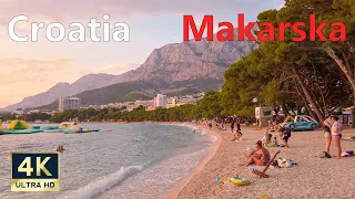 Makarska Riviera Croatia 🇭🇷 4K Sunset On The Promenade September 2021