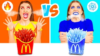 Heiß vs Kalt Food-Challenge von BaRaDa Challenge