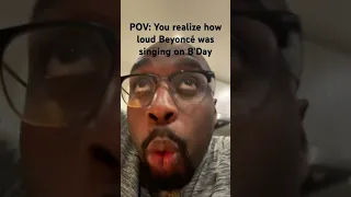 POV: You realize how loud Beyoncé was singing on B’Day #shorts #beyonce #bday #beyoncesloudestalbum