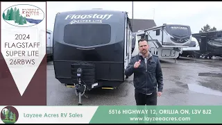 2024 Forest River Flagstaff Super Lite 26RBWS Stare Down at Tim Hortons - Layzee Acres RV Sales