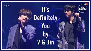 BTS (방탄소년단) It’s Definitely You (죽어도 너야) by Jin & V at BTS Prom Party 2018 [ENG SUB][Full HD]