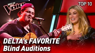 TOP 10 | Delta’s FAVORITE Blind Auditions in The Voice