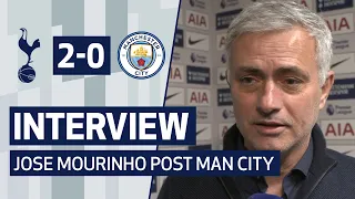 INTERVIEW | JOSE MOURINHO ON MAN CITY VICTORY AND BERGWIJN GOAL | Spurs 2-0 Man City