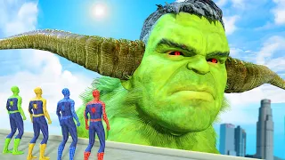 TEAM SPIDER-MAN VS GIANT MONSTER HULK || SUPER EPIC BATTLE (Superheroes Movie)