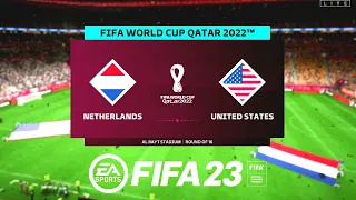 FIFA 23 Netherlands vs USA World Cup Qatar 2022 Round of 16