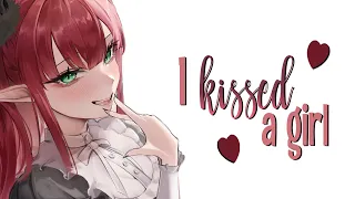 Nightcore - I Kissed A Girl (rock//lyrics)