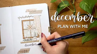 Plan With Me | December 2021 Bullet Journal Setup | Neutral Christmas Decoration Bujo Theme