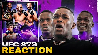 Israel Adesanya Reacts to INSANE UFC 273 PPV