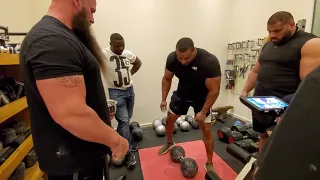 Levan, MMT, and Larry Wheels VS the 172 LBS Inch Dumbbell