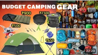 Ceapest Camping 🏕️ Gear in India - Budget Tent , Camping lights,Sleeping Bag , Camping Fan , Chair