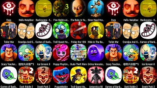 Poppy Mobile 2,Garten Of Banban 6,Dark Riddle,Horror Tale,Horror Hide,Roblox,Scary Juan,Backrooms