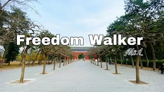 Temple of Sun Park Dusk Walk Beijing China[4K] ⛅️🇨🇳北京日坛公园