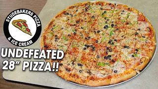 Undefeated 28-inch Pizza Challenge!! (SOLO)