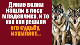 Дикие волки нашли посреди леса младенчика, и то, как они решили его судьбу, изумляет!