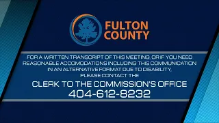 Fulton County Board of Commissioners Meeting December 15, 2021